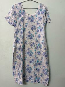 Floral Blue White Salwar Kameez Suit