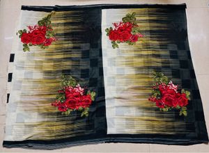 Beautiful Floral Print Daily ware Sarees