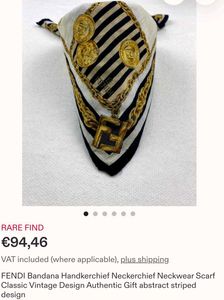 Rare find Vintage Fendi handkerchief/bandana