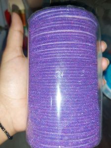 48 Velvet Bangles In Purple Colour