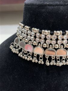Brand new Silver Oxidized Choker Necklace with Ear