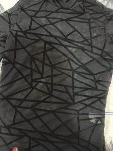 Sheer Geometric Pattern Top