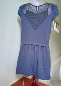 Navy Short Sleeve Dress
