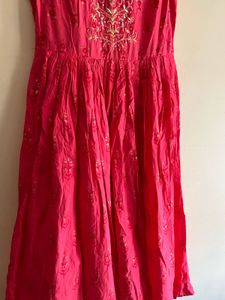 Elegant Pink Ethnic Gown