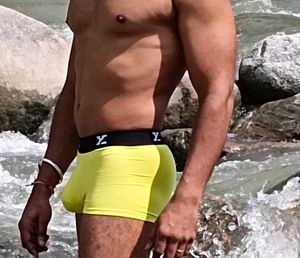 Men's Yellow Boxer Briefs