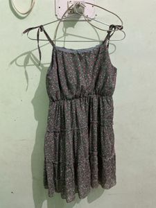 Charming Floral Tiered Mini Dress