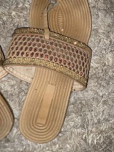 Stylish Embellished Thong Sandals