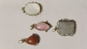 Unique Square howlite Stone Pendant Necklace