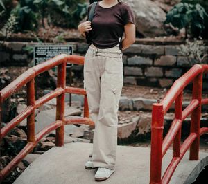 Stylish Cargo Flare Pants