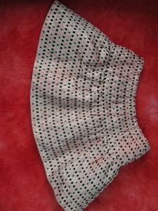 Cute Pink Skirt with Black Dots