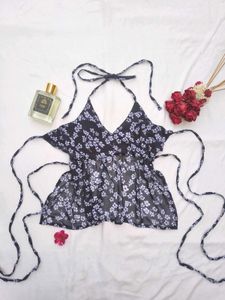 Fairycore halter backless top 🌷