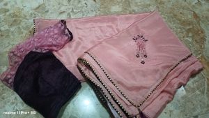 Elegant Pink Silk Saree with Blouse