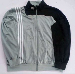 Adidas Track Jacket in stylish black &amp; grey