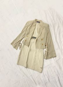Vero Moda Sheath Beige Dress