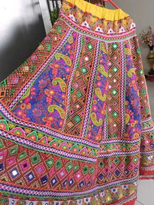 Vibrant Embroidered Ethnic Skirt