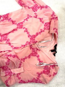 Chic Pink Floral Mini Dress