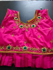 Designer maggam  Blouse with pure pattu langa