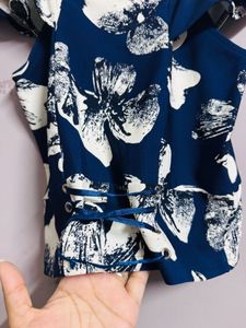 Floral Ruffle Top