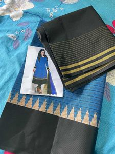 Blue &amp; Black Kurta Set with Dupatta