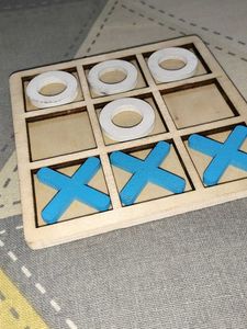 Wooden Tic Tac Toe Game