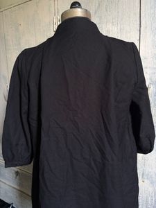Classic Black V-Neck Tunic Top