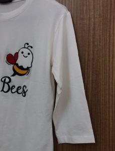White Boo Bees Graphic T-Shirt