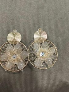 Floral Hoop Earrings