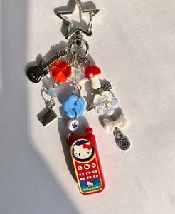Y2K Hello Kitty Charm Keychain