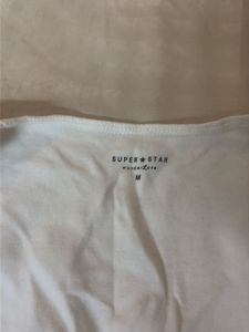 White Square Neck Tank Top