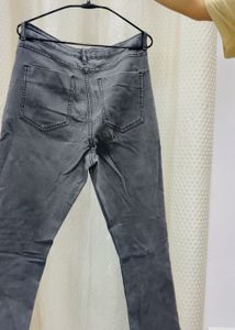 Grey Flare Jeans