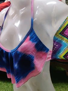 Paded Frill Knot Bra