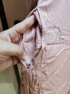 Pink Button-Down Midi Dress