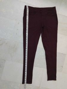 Burgundy Jeging