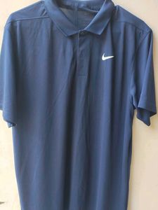 Nike Men's Navy Blue Polo T-Shirt M.size
