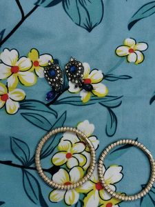 Navy Blue Kurta Set maching jwelary 🎁