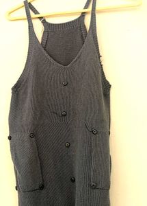 Button-Down Knit Romper