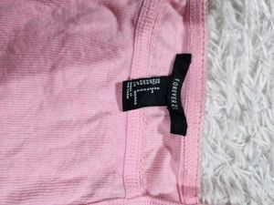 forever 21Pink Cropped Tank Top