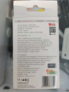 Portronics Konnect Core Micro USB Cable
