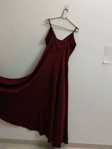 New Maroon Long Dress