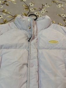Stylish Puffer Jacket - Light Lavender