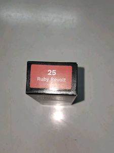 ruby red lipstick
