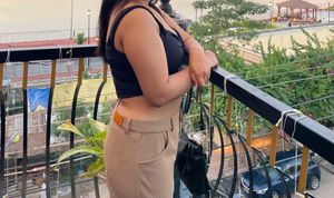 A stylish casual black sleeveless crop top