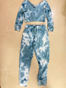 Tie-Dye Ribbed Cord Set