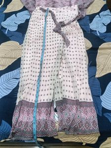 Chic Printed top with Palazzo Pants