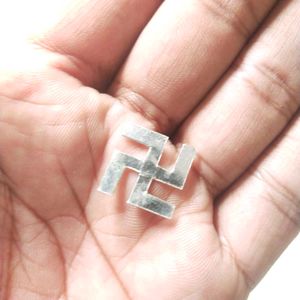 Pure Silver Swastik for pooja needs