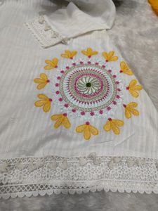 Elegant Embroidered Kurta Set with Palazzo