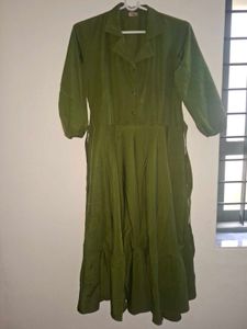 Olive Green Midi Dress💚 | XL
