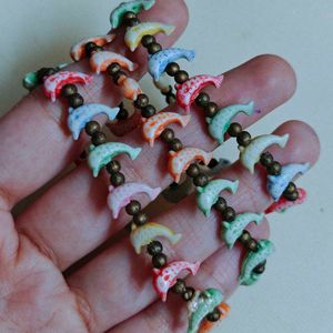 Cute Dolphin and Unicorn Bracelet Stack