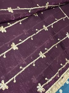 HEAVY Embroidered Purple/Violet Kurta Set