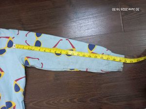 Uptownie Baby Blue Hoodie with Sunglasses Print
